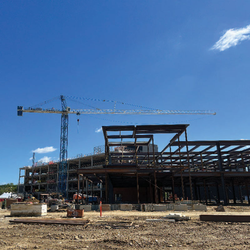crane at construction site